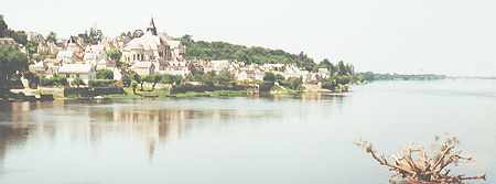 Candes, la jonction de la Vienne et de la Loire